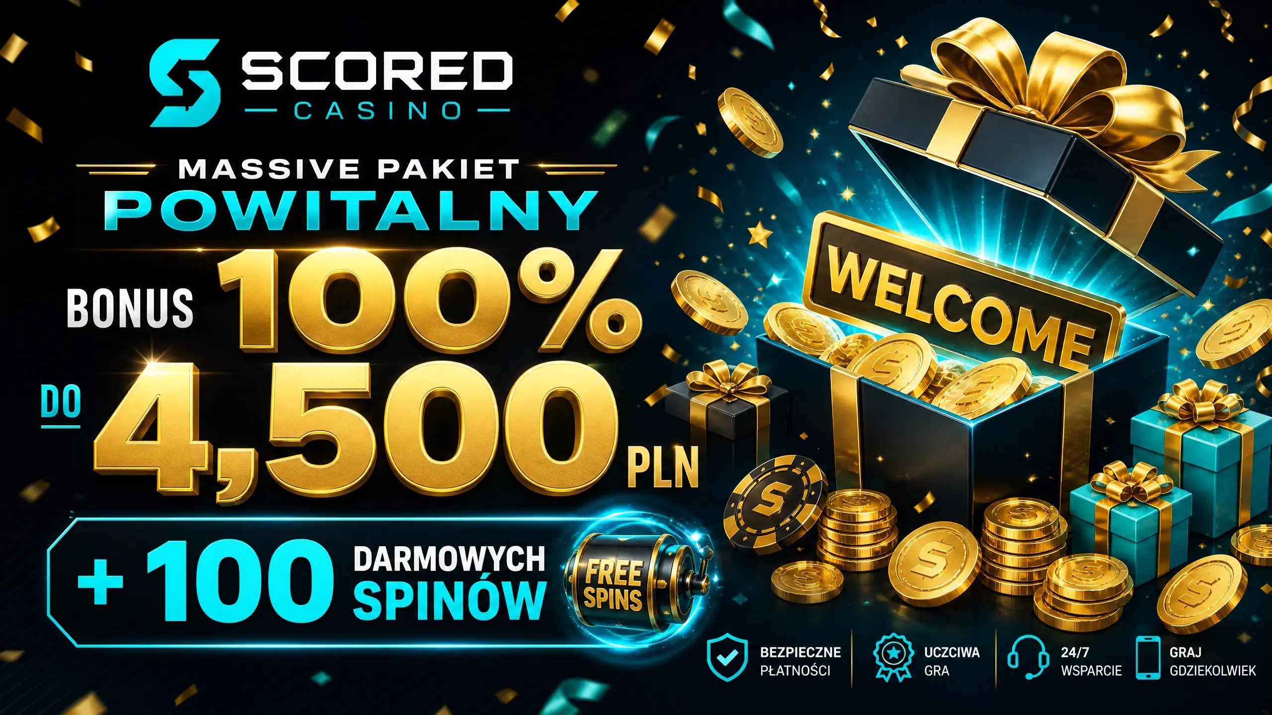 Bonus powitalny Scored Casino